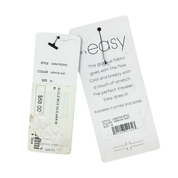 Liverpool Los Angeles Arrow Ikat Sleeveless High Neck Blouse M Multicolor Womens - Picture 4 of 6